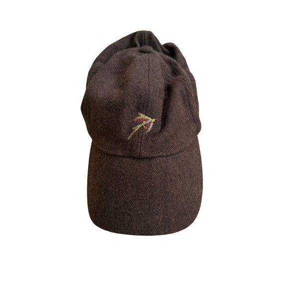 ORVIS Signature Collection Brown Fly Fishing Lure Embroidered Wool Blend Basebal - Picture 8 of 8